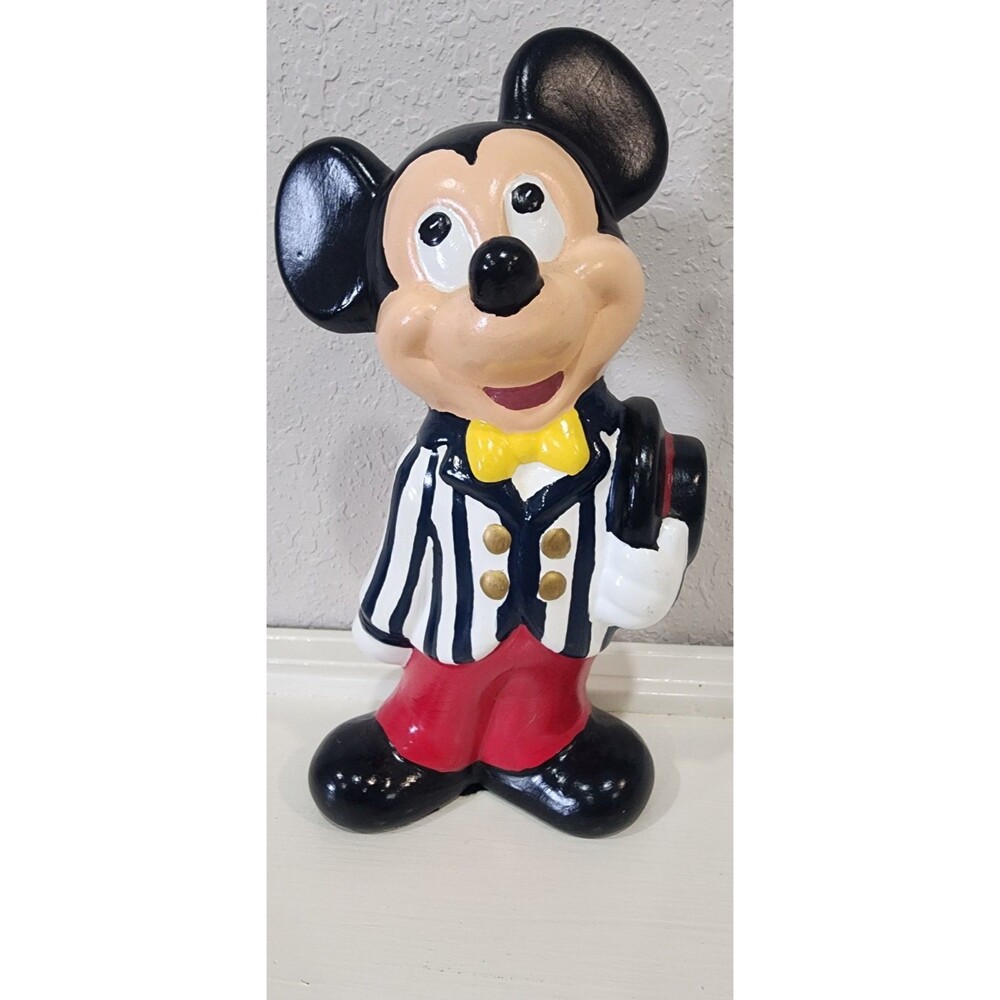 Walt Disney Productions~9ΒΌ" Ceramic Mickey Mouse Figurine-Hand Painted
